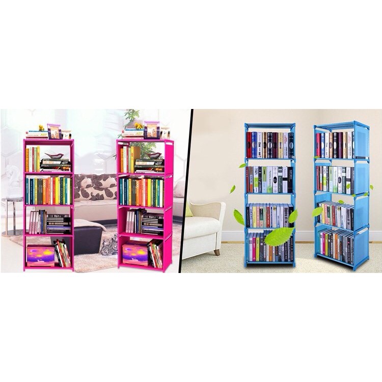 Kệ sách lắp ghép 4 tầng .