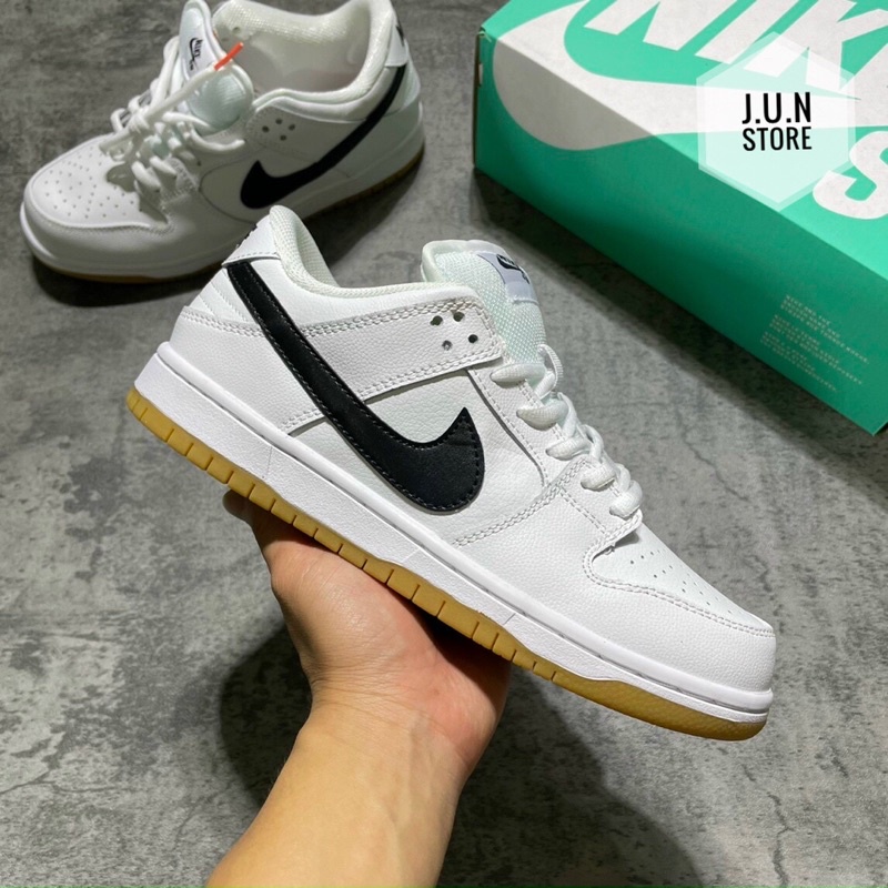 GIÀY SB DU.NK LOW ORANGE LABEL TRẮNG DA THẬT