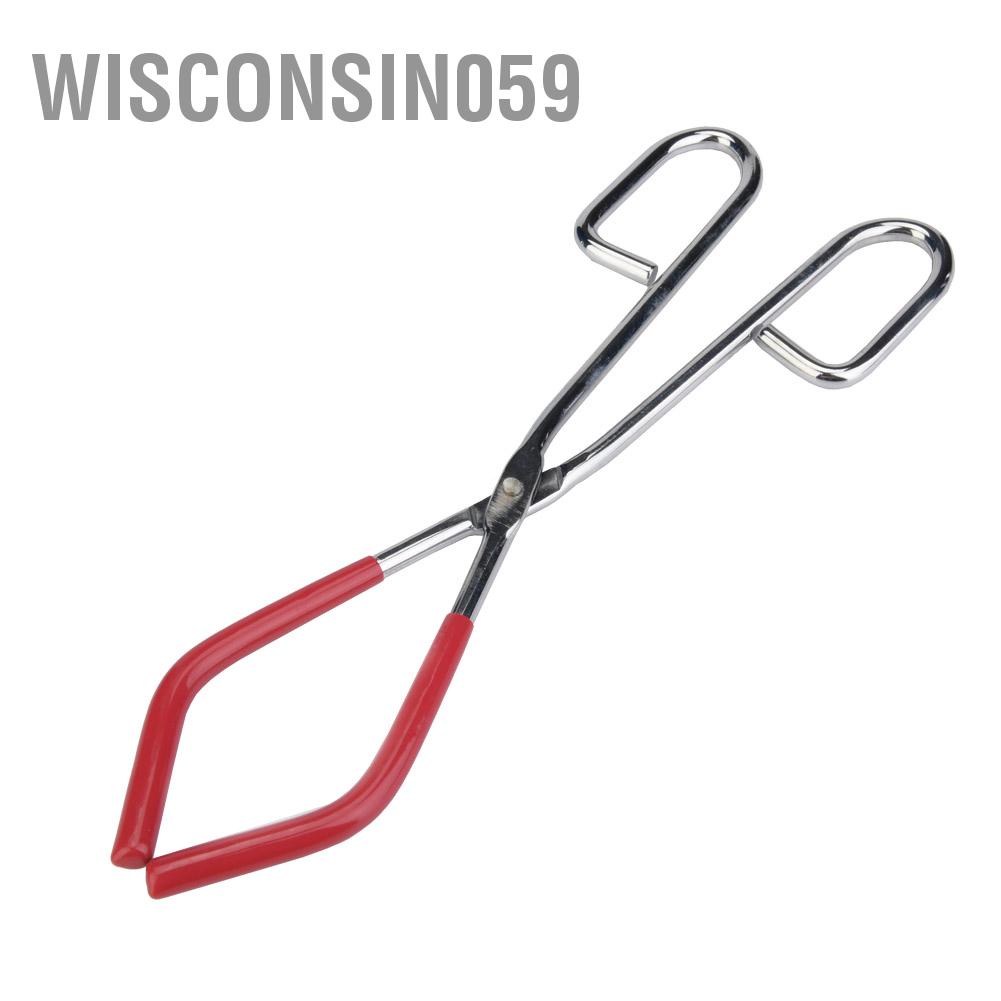 [Hàng Sẵn] Kẹp Gắp Đồ Thí Nghiệm Hóa Học 26cm Bằng Thép Không Gỉ【Wisconsin059】