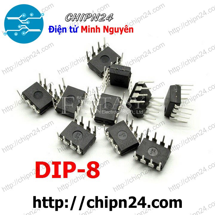 [2 CON] IC 24C04 DIP-8 (AT24C04 IC Nhớ EEPROM)