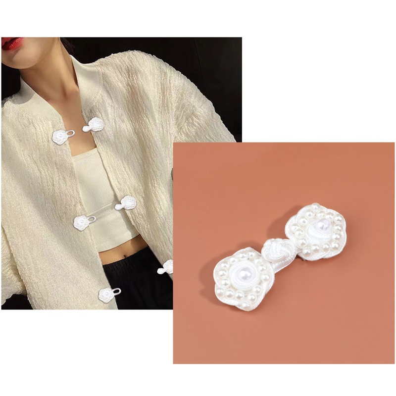 1 Cặp Nút Thắt Nút Áo Sườn Xám Đan Tay Phong Cách Trung Hoa Độc Đáo DIY