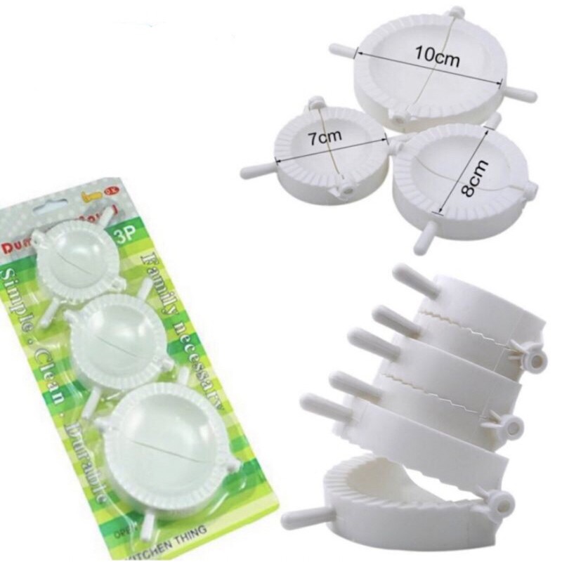 Bộ 3 khuôn làm há cảo, bánh gối, bánh bột lọc