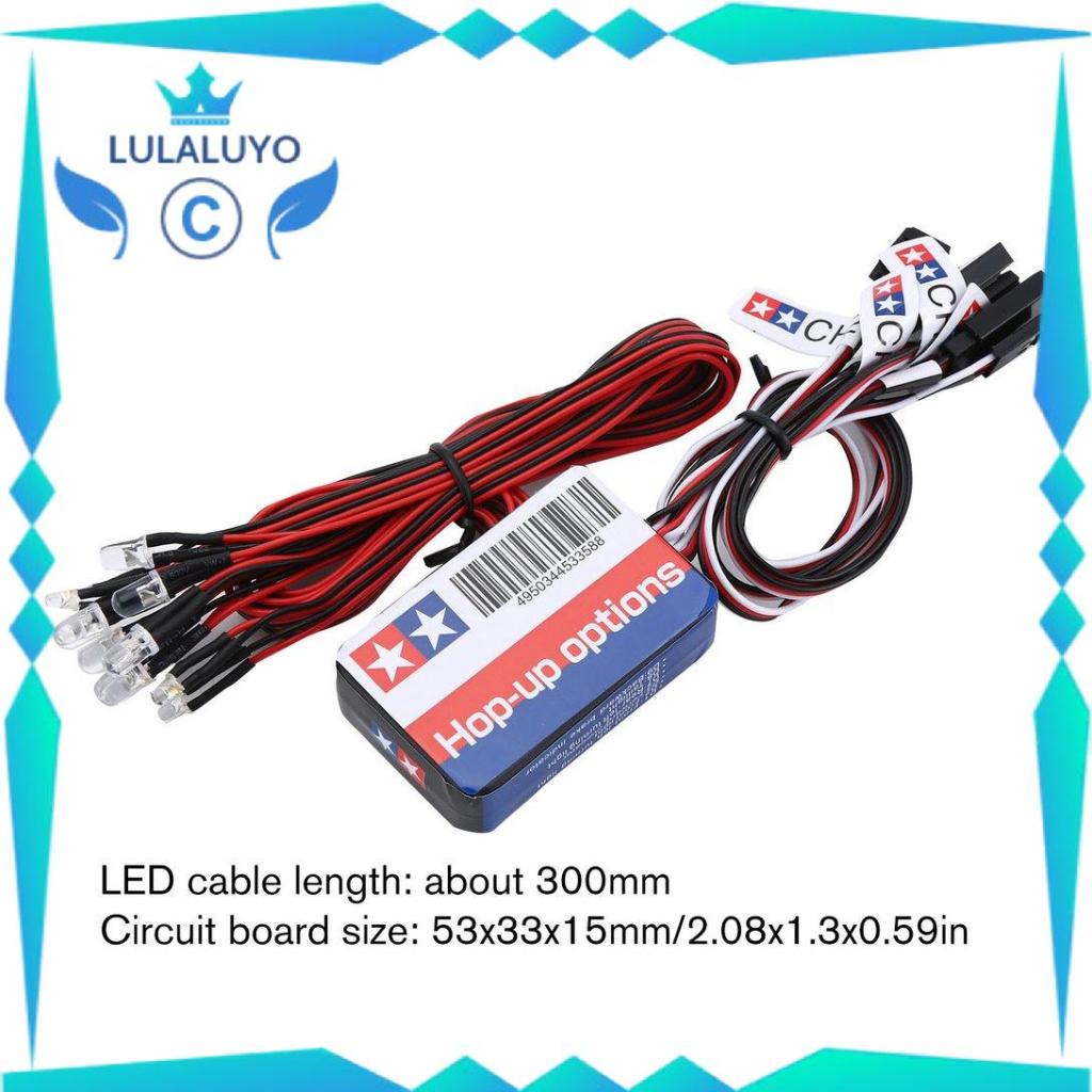 12 LED Light Kit Steering Brake Simulation Flash Light for 1/10 RC Car .lu