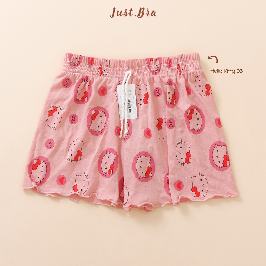 [Mã WABRJB153 giảm 12% đơn 99K] Quần đùi nữ Just Bra họa tiết đáng yêu QĐT