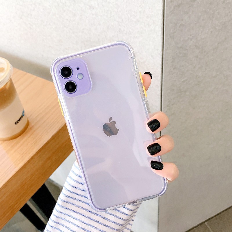 Ốp lưng iphone Full Cam viền màu chống trượt 6/6plus/6s/6splus/7/7plus/8/8plus/x/xr/xs/11/12/13/pro/max/plus/promax | BigBuy360 - bigbuy360.vn