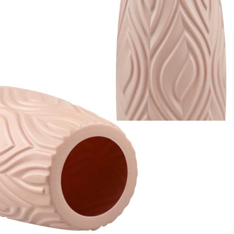 Bình hoa bằng nhựa giả gốm kết cấu xếp giấy origami trang trí sang trọng