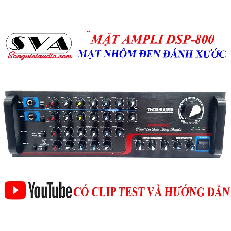 [Mã ELHACE giảm 4% đơn 300K] BỘ MẠCH PRE MIC 7 VOLUME DSP 800 CÓ TÍCH HỢP TÍN HIỆU SUB TẶNG MẶT DSP800-SUB