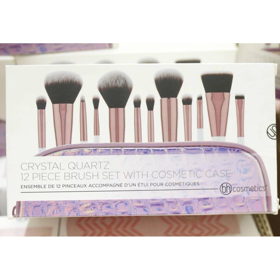 BỘ CỌ BH COSMETICS CRYSTAL QUARTZ 12 CÂY NHẬP KHẨU CHÍNH HÃNG - 4289