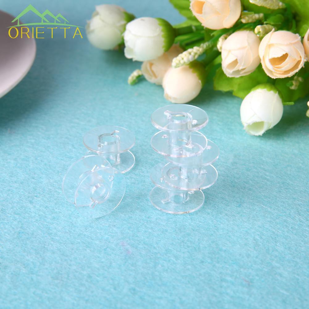 Bộ 50 ống cuốn chỉ trong suốt bằng nhựa dùng cho máy may
