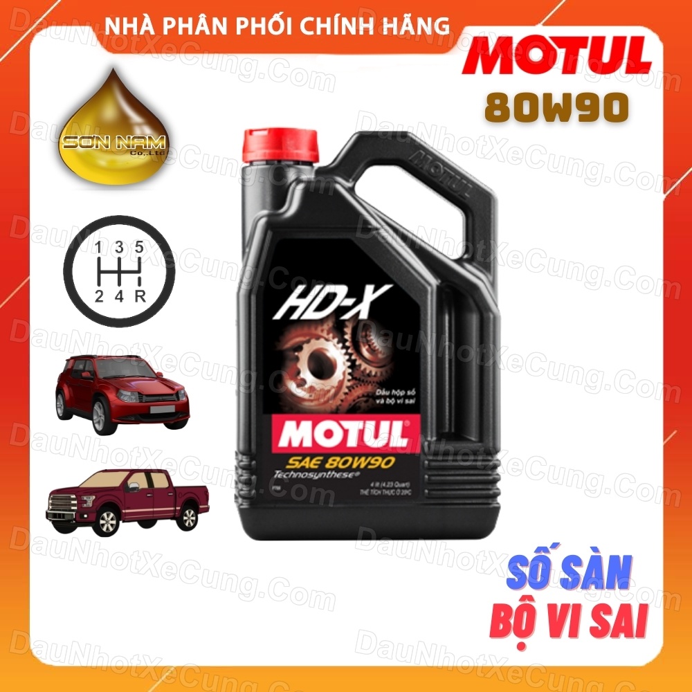 Nhớt hộp số Motul HD-X 80W90 API GL-5 (4lit)