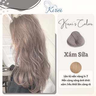 Thuốc nhuộm tóc màu XÁM SỮA Kirei Hair, Kireihairs, KIREI HAIR