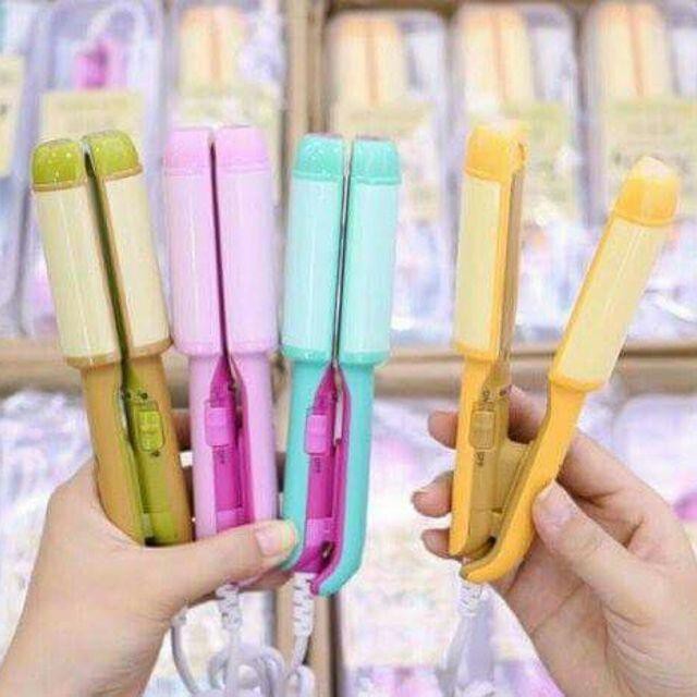 Máy Làm Tóc Uốn & Duỗi Kemier Mini 2 In 1 Tiện Dụng Hàng nhập khẩu