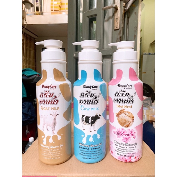 Sữa tắm bò sữa Thái Lan chính hãng BEAUTY CARE 1200ML 3 hương siêu thơm