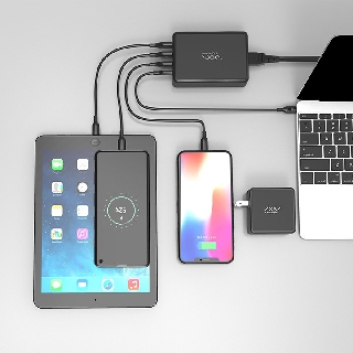 [USA] Sạc Đa Cổng Macbook Innostyle Gomax Pro 80W (USB-C PD 65W + 1xUSB A QC3.0 18W + 2xUSB A SMART AI) IC80-4PD