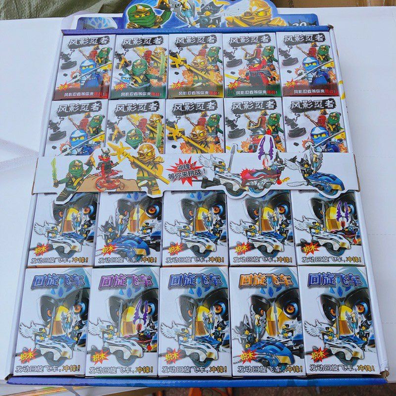 Vỉ 20 hộp ghép lego ninja chíma