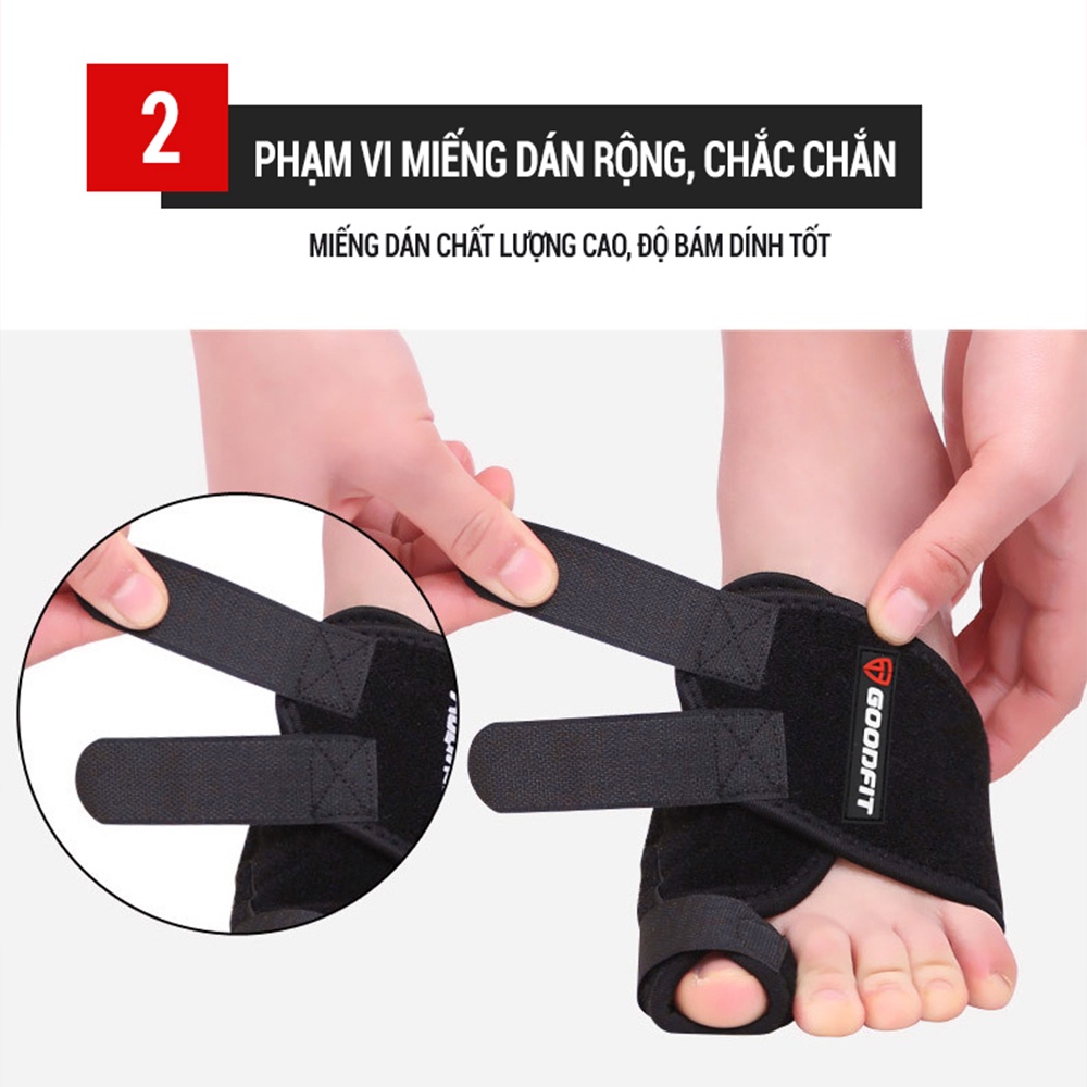 [Mã FATREND2810 giảm đến 30k tối đa 99k] Nẹp bàn chân hỗ trợ định hình ngón chân cái GoodFit GF617A