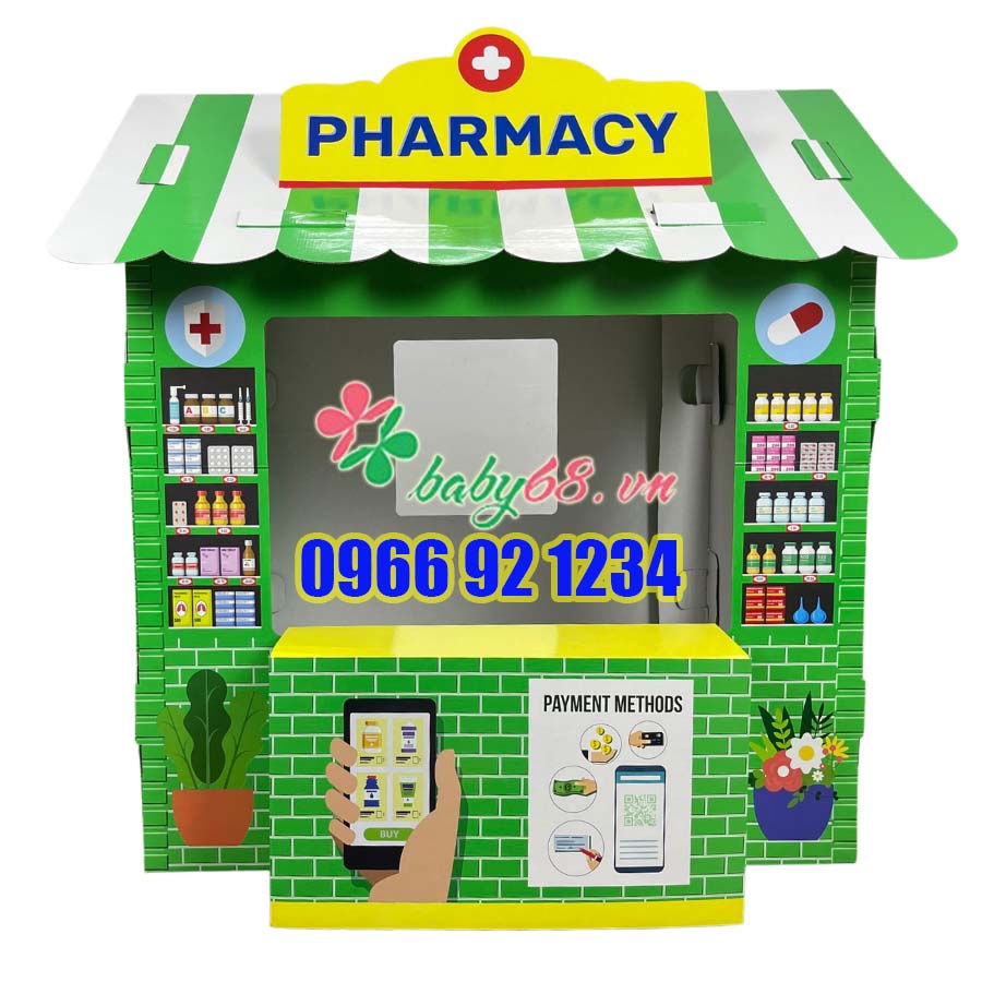 Nhà giấy cho bé - Bộ đồ chơi Hiệu Thuốc Fancy – Fancy Pharmacy