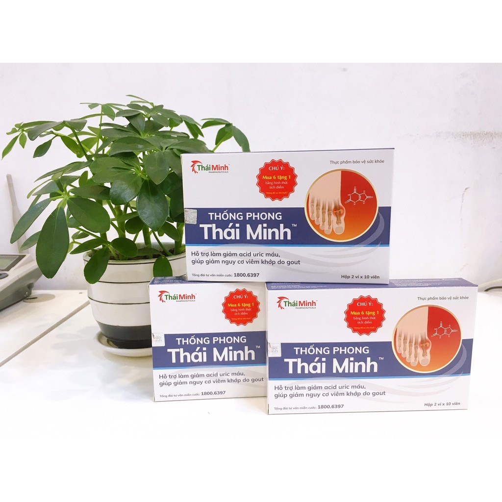 Thống Phong Thái Minh (Chính hãng)- Hỗ trợ giảm acid uric máu, giảm nguy cơ viêm khớp do gout. - [ Quầy Thuốc Bảo Lâm ]