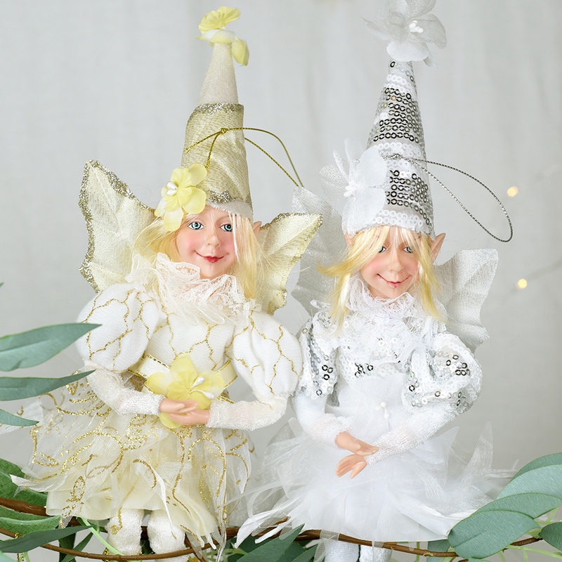 Búp Bê Elf 35cm Treo Trang Trí Cây Thông Giáng Sinh Năm Mới
