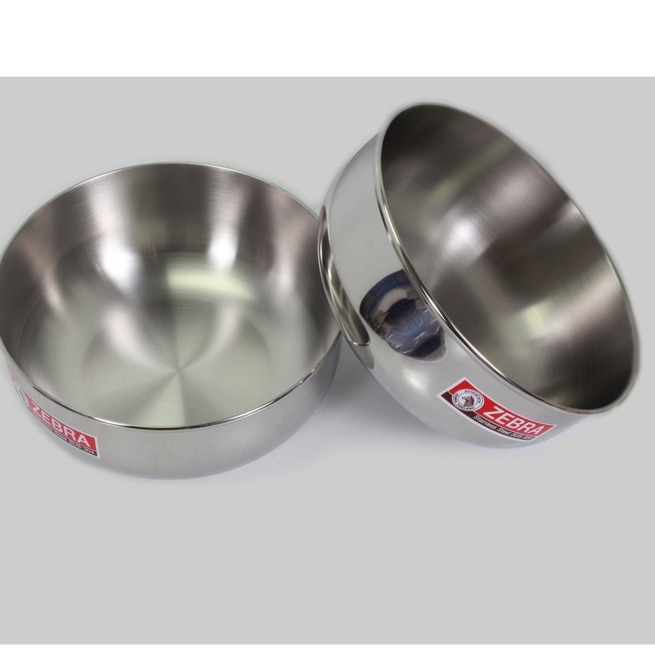 Chén  inox 304 Zebra Thái Lan, nhiều kích thước từ 12-18cm
