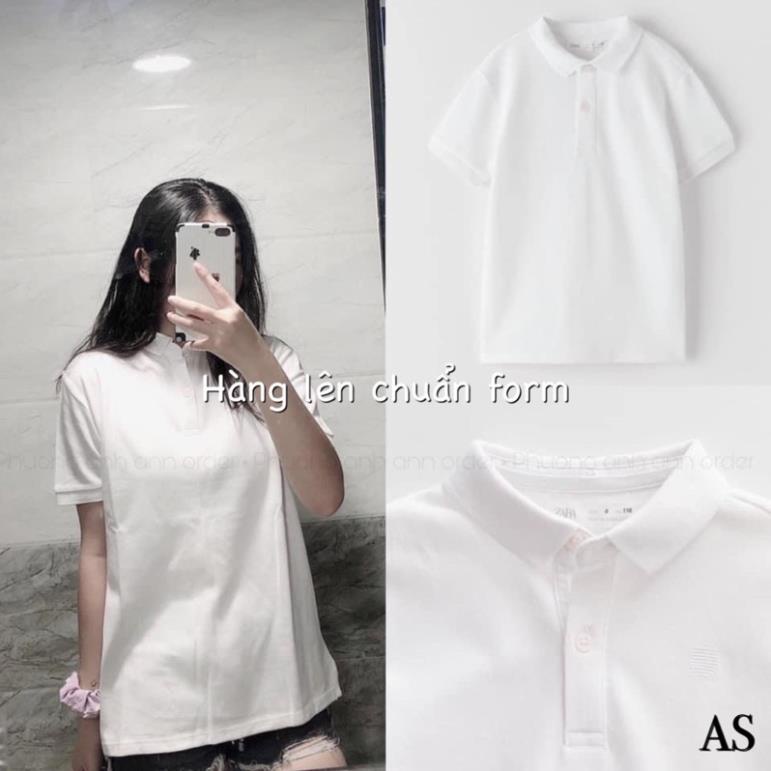 ÁO POLO ZARA CỔ TRỤ CHO NỮ