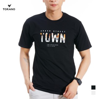- Áo phông nam in hình TORANO Town TS416, áo thun nam cotton silky