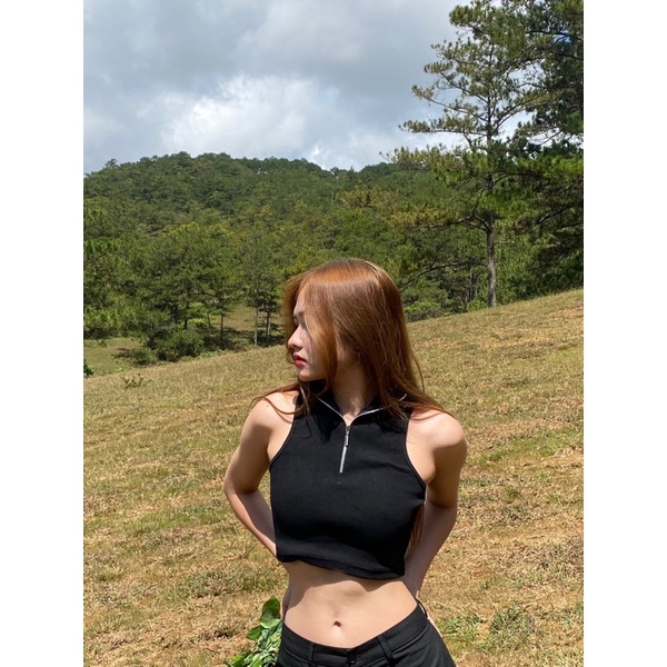 ÁO CROPTOP CỔ LỌ CHEEKY