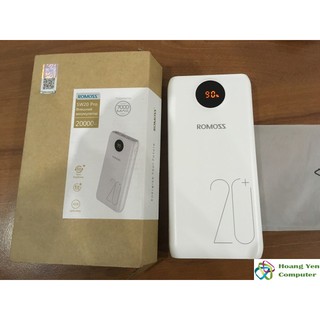 Sạc Dự Phòng Romoss SW20 Pro 20000mAh QC3.0 Và Sạc Nhanh 2 Chiều Type C - BH 1 Năm - Hoàng Yến Computer