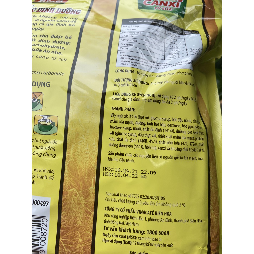 NGŨ CỐC B'FAST DINH DƯỠNG HÀNG NGÀY 22 GÓI 534G | BigBuy360 - bigbuy360.vn