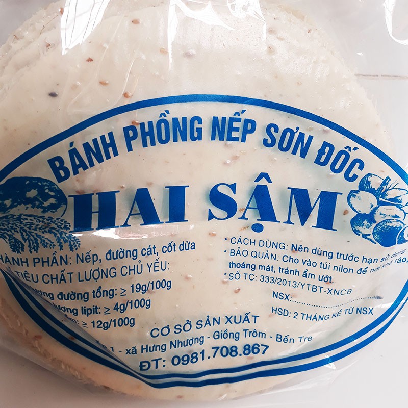 Bánh phồng nếp ngọt đặc sản Bến Tre 30 cái chưa nướng | BigBuy360 - bigbuy360.vn