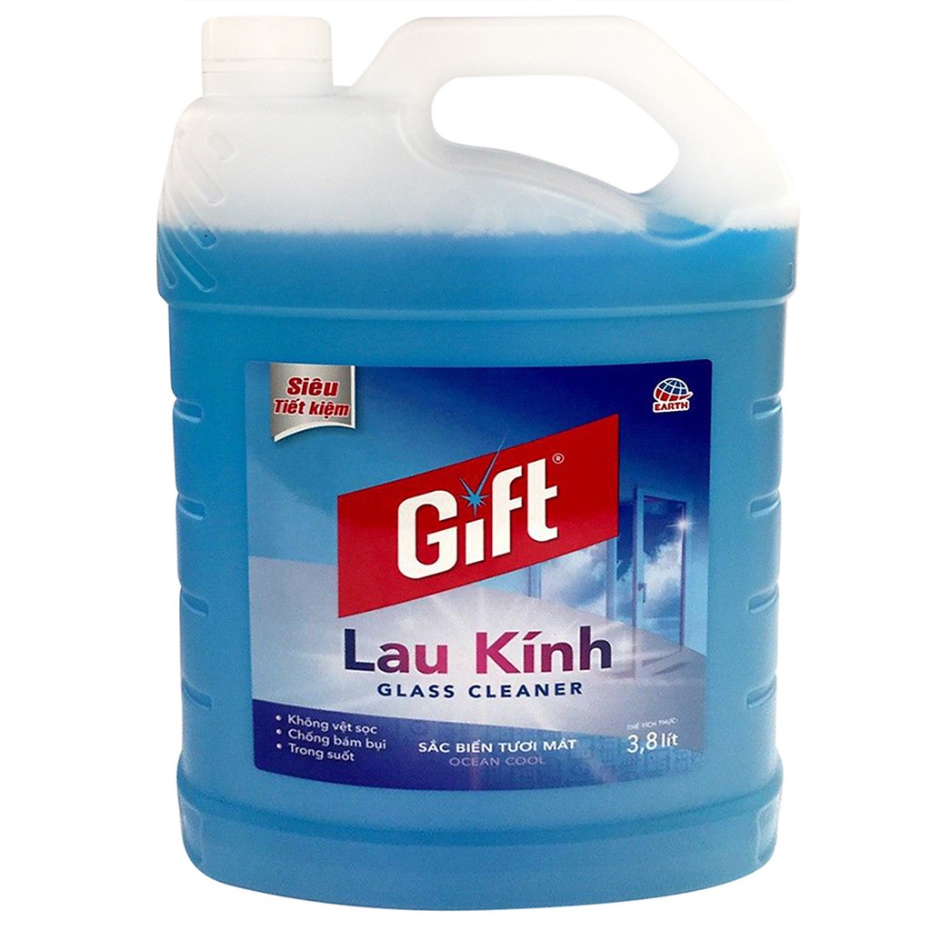 NƯỚC LAU KÍNH GIFT 4KG CAN LỚN