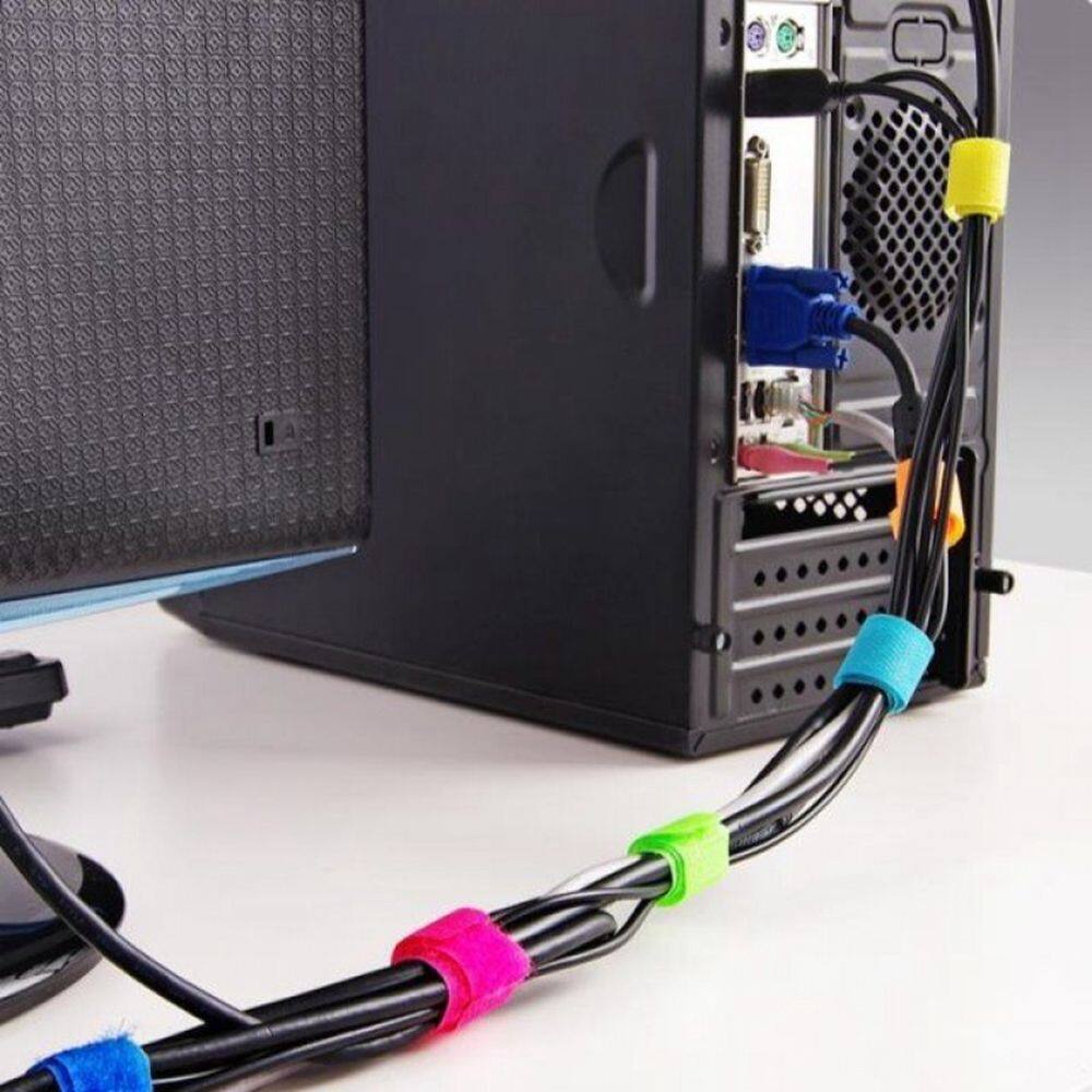 Bộ 50 Dây Nylon Dây Đai Dây Buộc Giữ Làm Gọn Dây Cáp Tiện Lợi