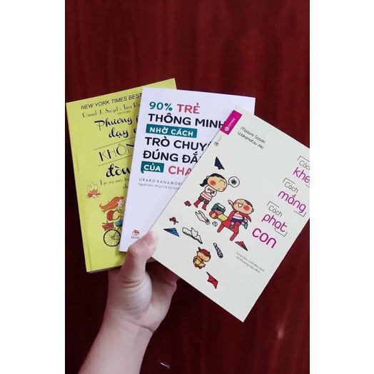 💥[Siêu Sale] Sét 3 C.uốn Phương pháp dạy con không đòn roi, cách khen, cách mắng, cách phạt con, nuôi con không đòn roi