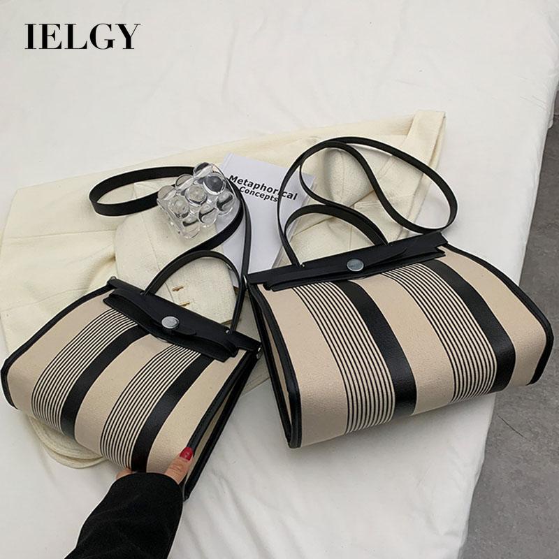Túi đeo vai/ xách tay IELGY kẻ sọc phong cách phương tây thời trang dễ phối đồ cho nữ