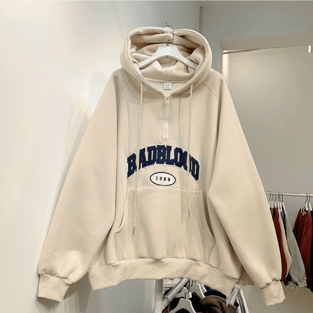 Áo Hoodies Nam Chui Đầu Nón Lớn In Chữ Form Rộng Mặc Đẹp Che Nắng Chắn Gió Hot Trend NEW UNISEX