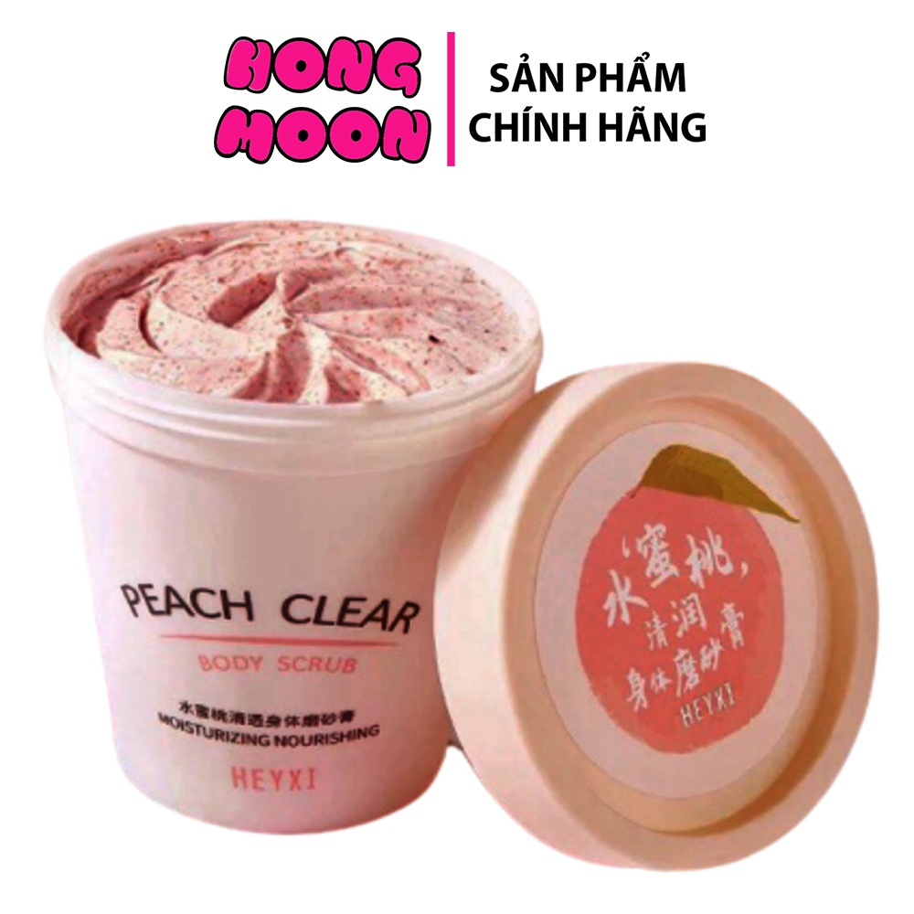 Tẩy da chết body đào Heyxi Peach Clear Body Scrub 200G