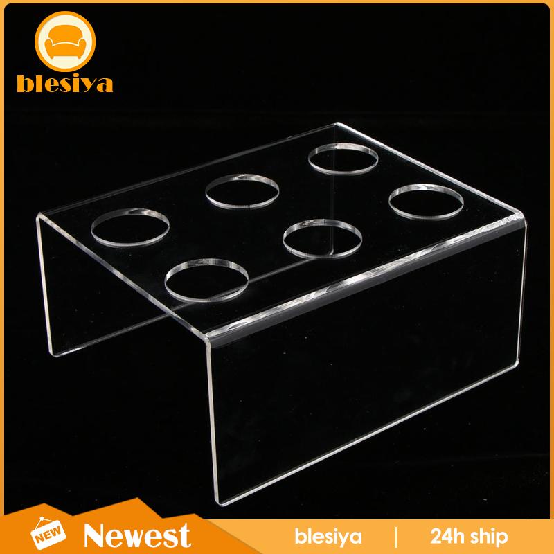 Giá đỡ kem ốc quế 6 lỗ bằng nhựa trong suốt tiện dụng
