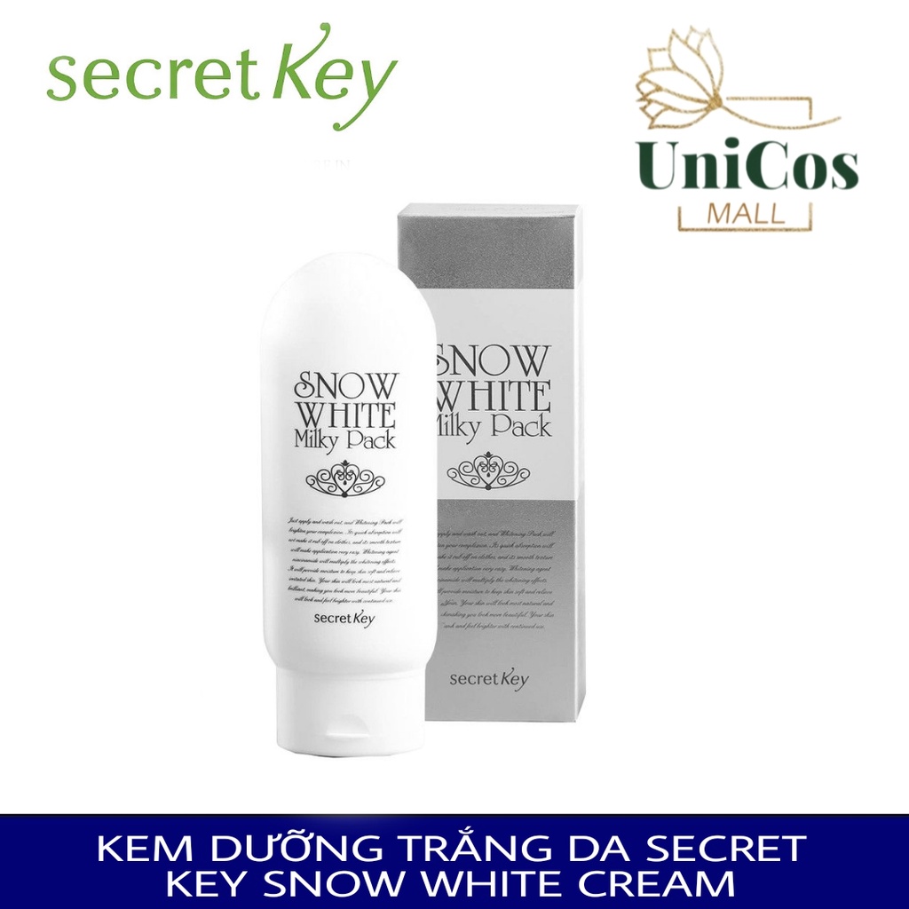 Kem dưỡng trắng da body Secret Key Snow White Milky Pack