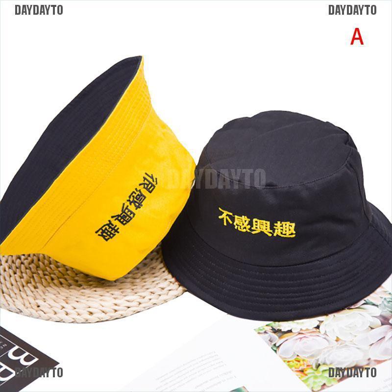 Nón bucket hai mặt phong cách cá tính thời trang mùa hè dành cho nam và nữ