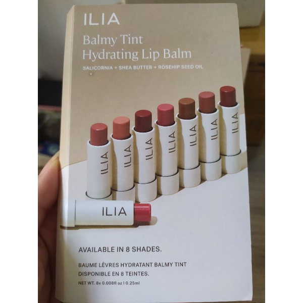 Bộ 8màu son dưỡng Top Son Dưỡng Tốt Nhất Ilia Lip Tint Sample 8 ô.