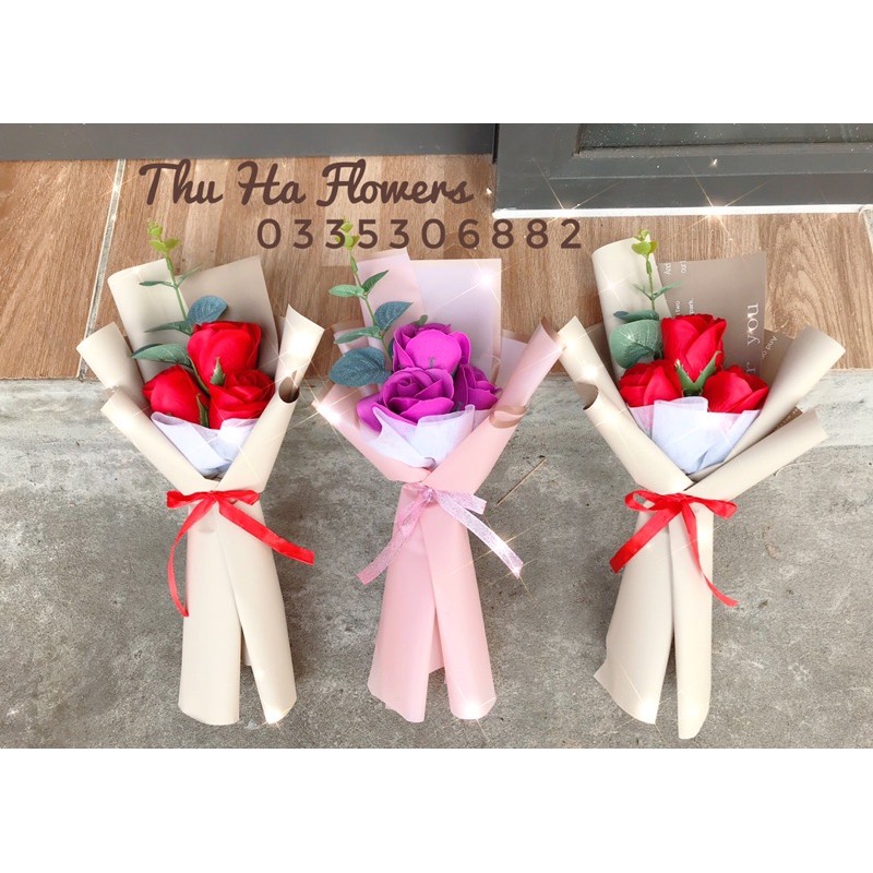 Bó Hoa Sáp 3 Bông Đẹp🌹 (Ảnh Thật 💯%)