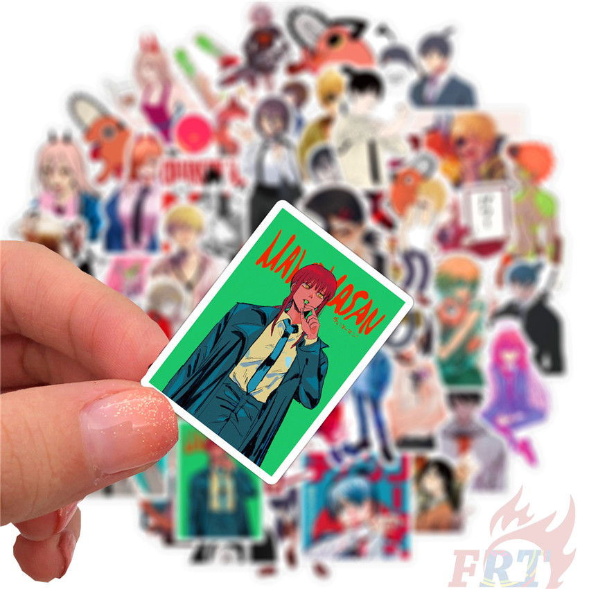 ❉ Chainsaw Man Series 02 - Anime Pochita Stickers ❉ 50Pcs/Set DIY Fashion Mixed Luggage Laptop Skateboard Doodle Stickers