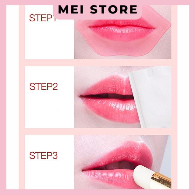 Hộp 20 Miếng Mặt Nạ Môi Bioaqua Của VenZen Dưỡng Ẩm Bổ Sung Collagen
