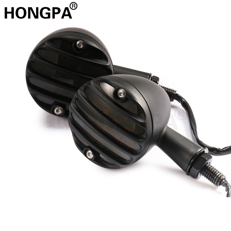 Cặp đèn xi nhan led hình viên đạn dành cho Yamaha Honda Suzuki Cafe Racer Bobber Chopper