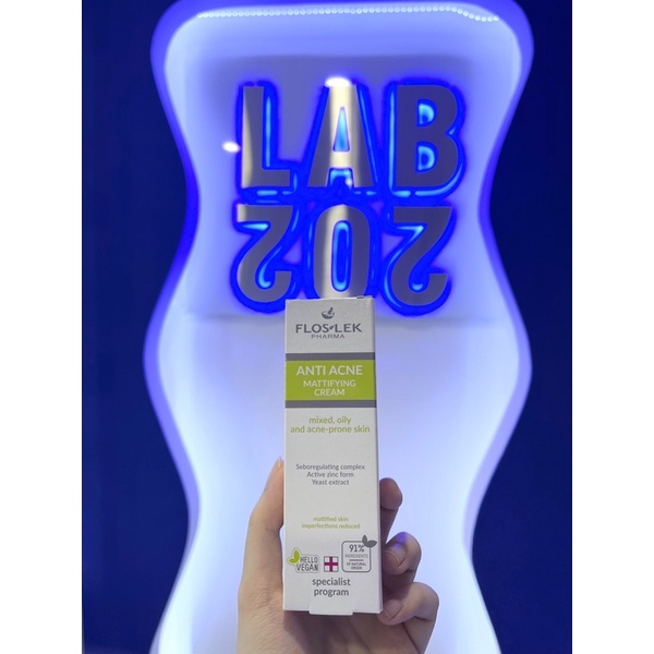Kem dưỡng Floslek Anti Acne giúp kiểm soát dầu và điều tiết nhờn 50ml