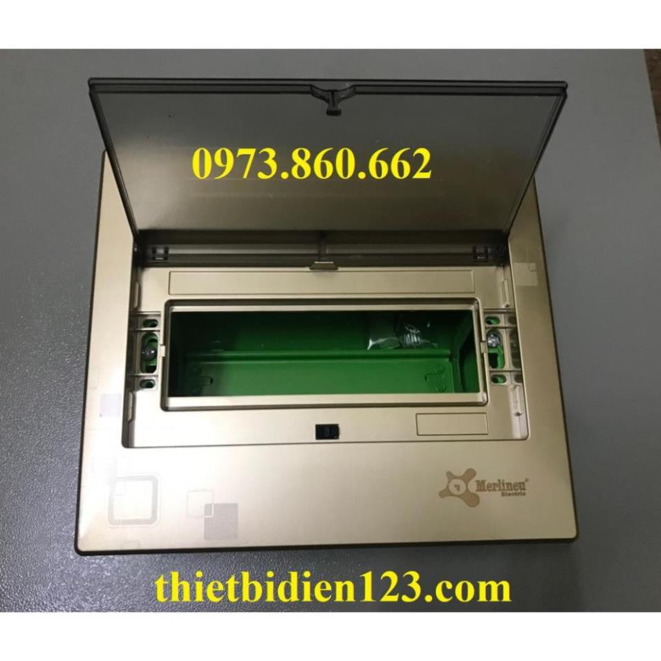Tủ điện âm tường cao cấp Merlineu đế sắt 6 vị trí - 18 vị trí -TBĐ -Thiết bị điện giá tốt