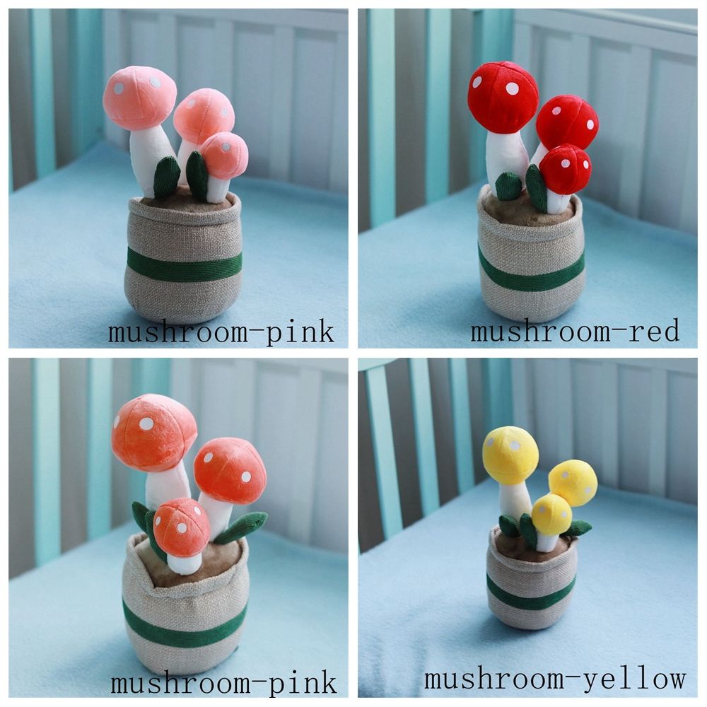 Chậu cây/hoa nhồi bông mềm mại kiểu dáng sáng tạo cho bé gái