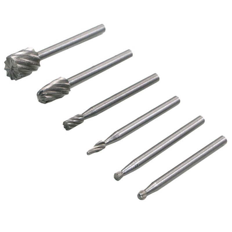Bộ 6 dụng cụ mũi định vị máy khoan mài mini xoay HSS dành cho làm gỗ đa năng