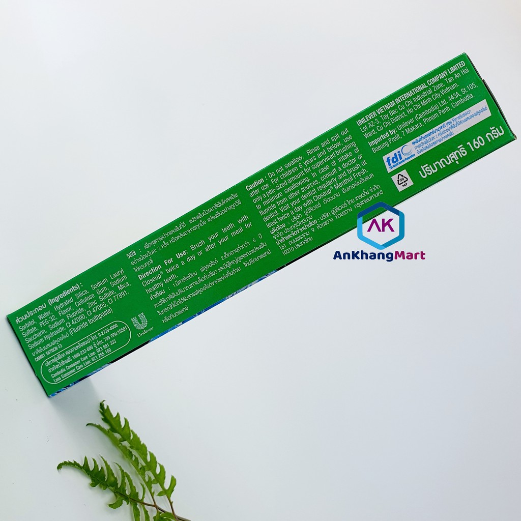 Kem Đánh Răng Close Up Thái Lan 160g