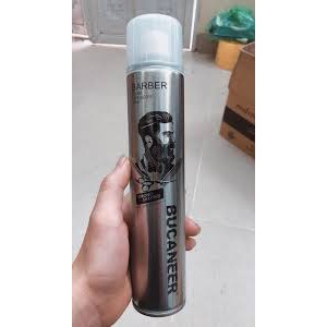 600ML Gôm tạo kiểu giữ nếp cho tóc BUCANEER BABER TRẮNG CHAI LỚN